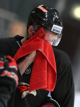 Раскатка «Авангарда» перед матчем с «Витязем»