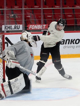 Раскатка «Авангарда» перед вторым матчем серии с «Салаватом Юлаевым»