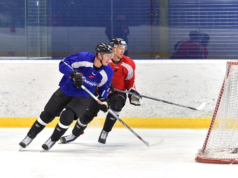 Тренировка перед игрой с "Медвешчаком"