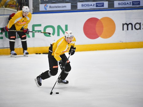 Раскатка "Авангарда" перед выездным матчем со "Слованом"