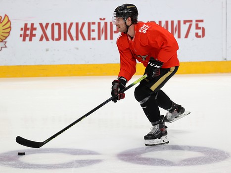 Раскатка «Авангарда» перед матчем с «Металлургом»