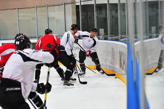 Тренировка "Авангарда" в Омске