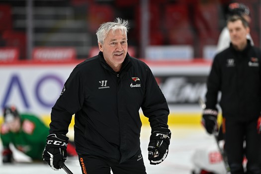 Раскатка «Авангарда» перед матчем с «Нефтехимиком»