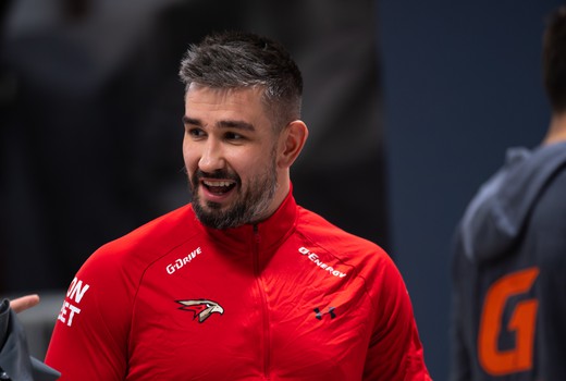 Тренировка «Авангарда» перед матчем в Санкт-Петербурге