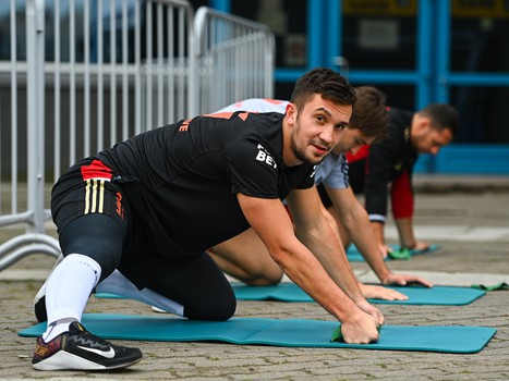 Раскатка «Авангарда» перед матчем с «Сибирью»