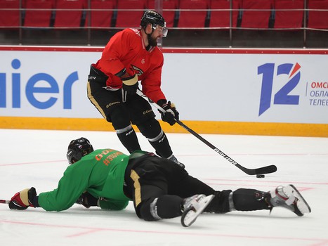 Раскатка «Авангарда» перед матчем с ЦСКА