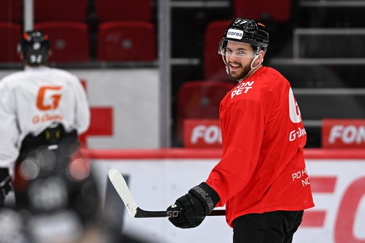 Раскатка «Авангарда» перед матчем с «Нефтехимиком»