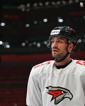 Тренировка «Авангарда» перед матчем с «Трактором»