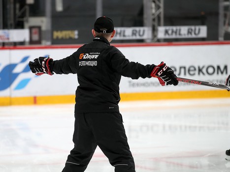 Раскатка «Авангарда» перед матчем с «Северсталью»