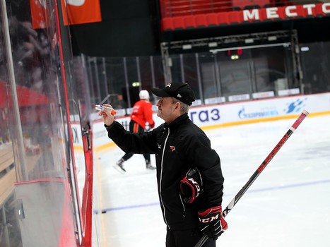 Тренировка «Авангарда» во время паузы в чемпионате