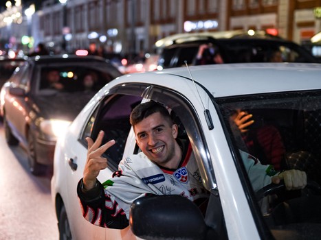 Омск празднует чемпионство «Авангарда»!