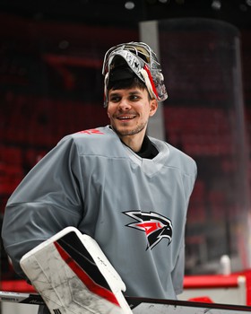 Тренировка «Авангарда» перед первым матчем серии с ЦСКА