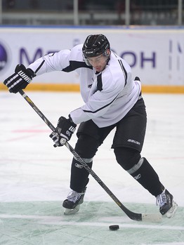 Первая тренировка ХК "Авангард" на льду "Арены Омск" в сезоне 2014/15