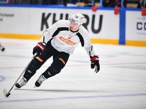 Раскатка "Авангарда" перед выездным матчем с "Барысом"