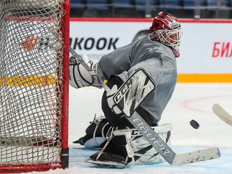 Раскатка «Авангарда» перед матчем с «Северсталью»