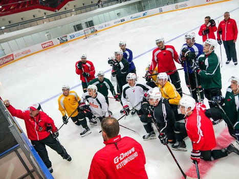 Открытая тренировка "Авангарда" для СМИ