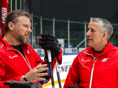 Раскатка «Авангарда» перед матчем с «Салаватом Юлаевым»