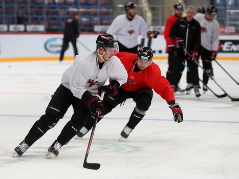 Раскатка «Авангарда» перед матчем с «Амуром»