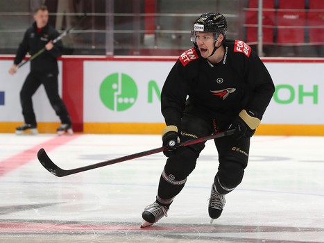 Раскатка «Авангарда» перед матчем с ЦСКА