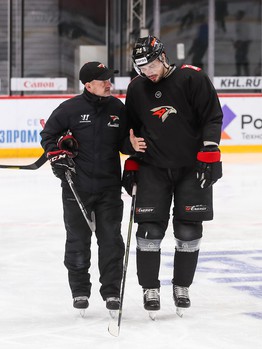 Раскатка «Авангарда» перед матчем с «Сочи»