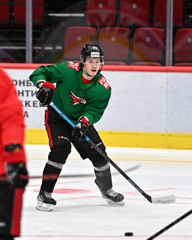 Раскатка «Авангарда» перед матчем с «Барысом»