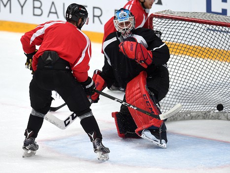 Раскатка "Авангарда" перед матчем с "Ак Барсом"