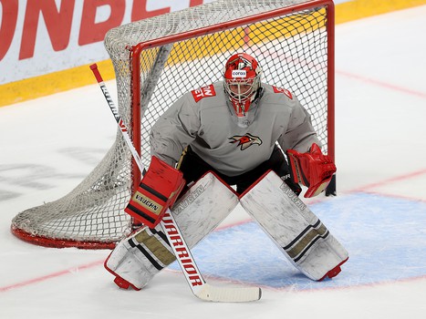 Тренировка «Авангарда» перед матчем с «Нефтехимиком»