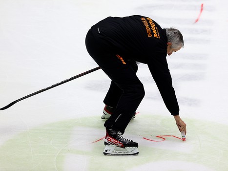 Тренировка «Авангарда» перед матчем в Новосибирске