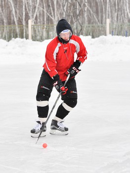 Тренировка "Авангарда" на открытом льду