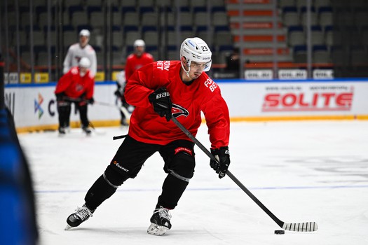 Тренировка «Авангарда» перед матчем в Хабаровске