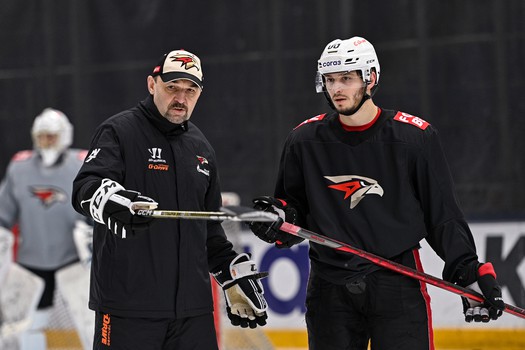 Раскатка «Авангарда» перед третьим матчем серии с «Сибирью» в Новосибирске