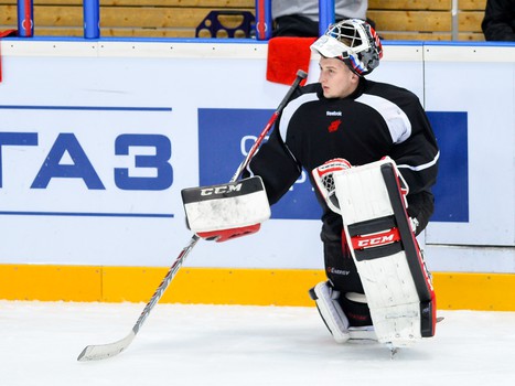 Раскатка "Авангарда" перед матчем с "Сибирью"