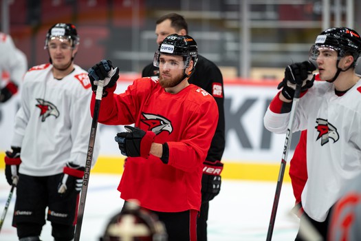 Раскатка «Авангарда» перед матчем с «Металлургом»