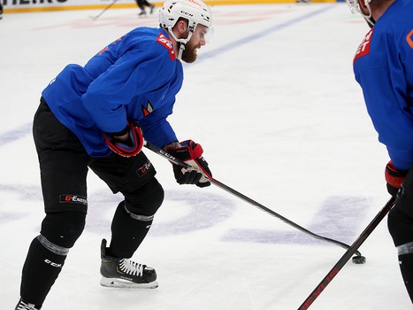 Тренировка «Авангарда» перед четвёртым матчем серии с «Металлургом»