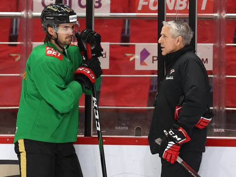 Раскатка «Авангарда» перед матчем с ХК «Сочи»