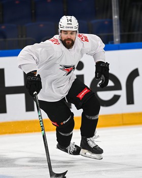 Тренировка «Авангарда» перед матчем в Новосибирске