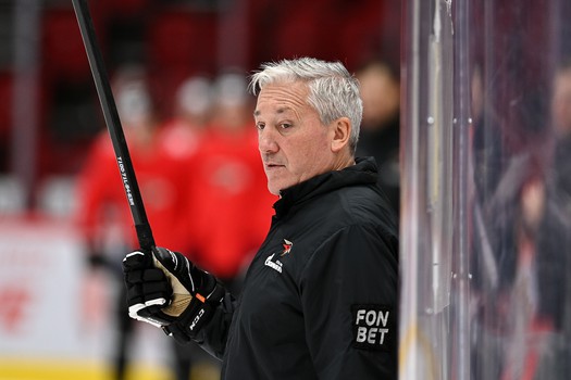 Тренировка «Авангарда» перед матчем с «Трактором»