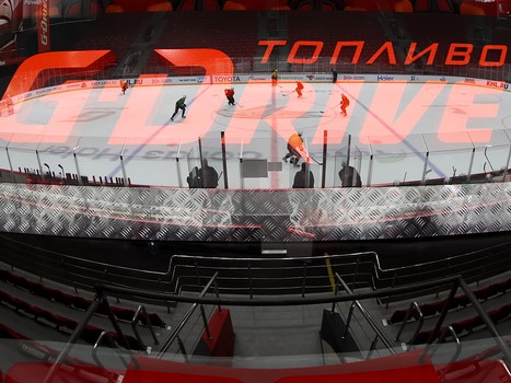 Тренировка «Авангарда» перед выездом