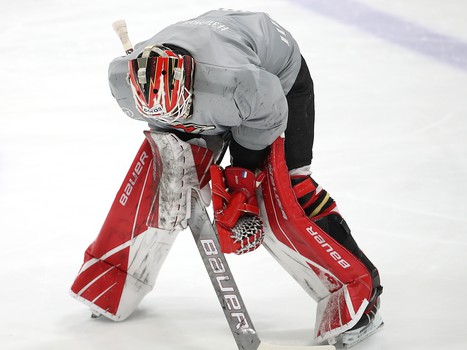 Тренировка «Авангарда» перед первым матчем серии с «Ак Барсом»