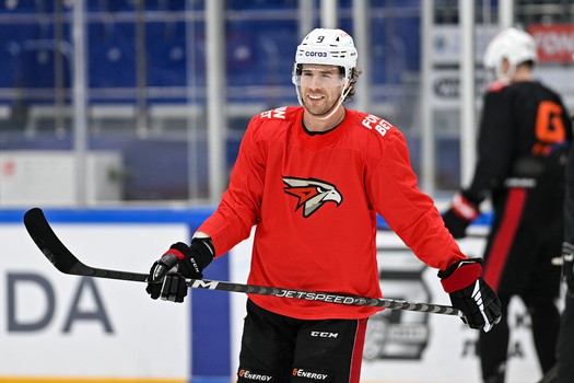 Раскатка «Авангарда» перед третьим матчем серии с «Сибирью» в Новосибирске