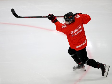 Раскатка «Авангарда» перед матчем с «Локомотивом»