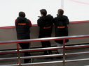 Тренировка «Авангарда» перед матчем в Екатеринбурге