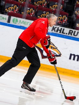 Раскатка «Авангарда» перед выездным матчем с «Металлургом»