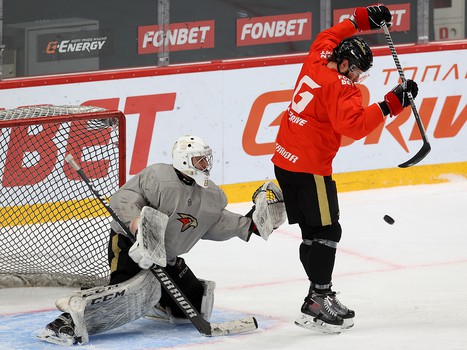 Раскатка «Авангарда» перед шестым матчем серии с «Металлургом»