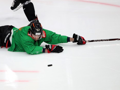 Раскатка «Авангарда» перед матчем с «Локомотивом»