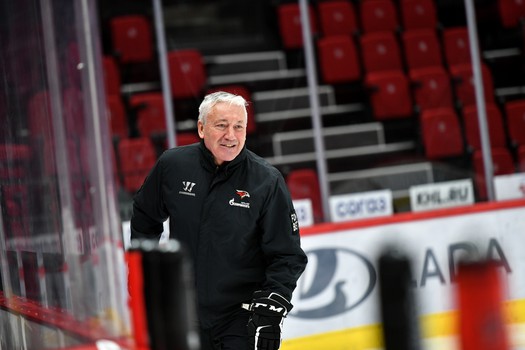 Раскатка «Авангарда» перед матчем с «Нефтехимиком»