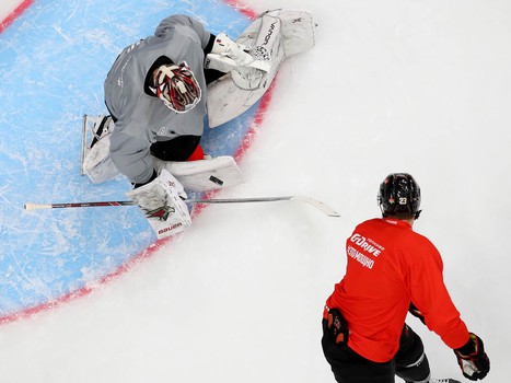 Раскатка «Авангарда» перед матчем с «Салаватом Юлаевым»