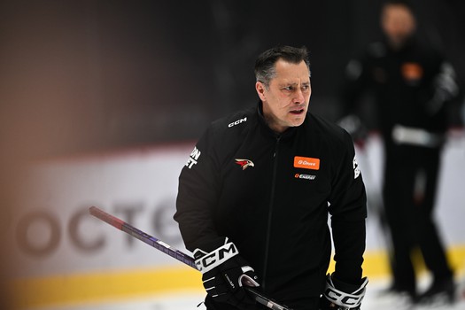 Тренировка «Авангарда» перед первым матчем серии с ЦСКА