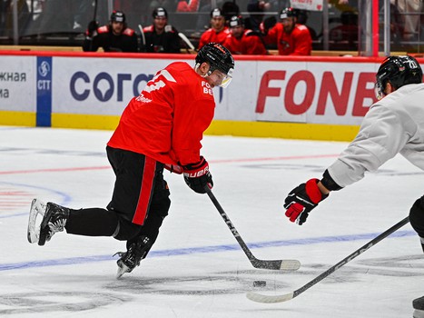 Открытая тренировка «Авангарда» перед вторым раундом плей-офф