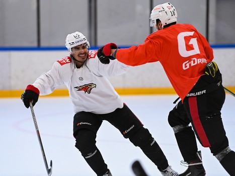 Тренировка «Авангарда» в Омске